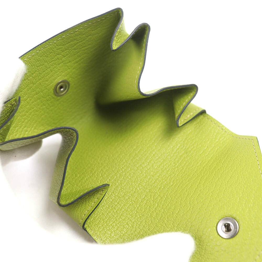 HERMES Le Vingt-Quatre 24 Chevre leather wallet in Vert Anise (anise green) w... - Picture 5 of 9